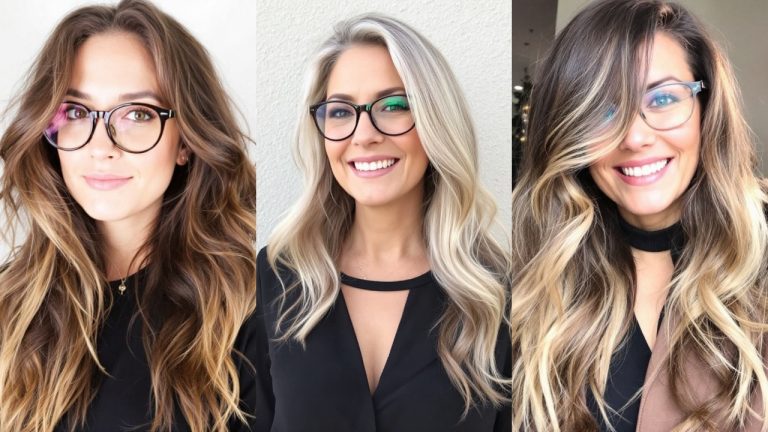 Best Long Hairstyles For Women Over 40 With Glasses